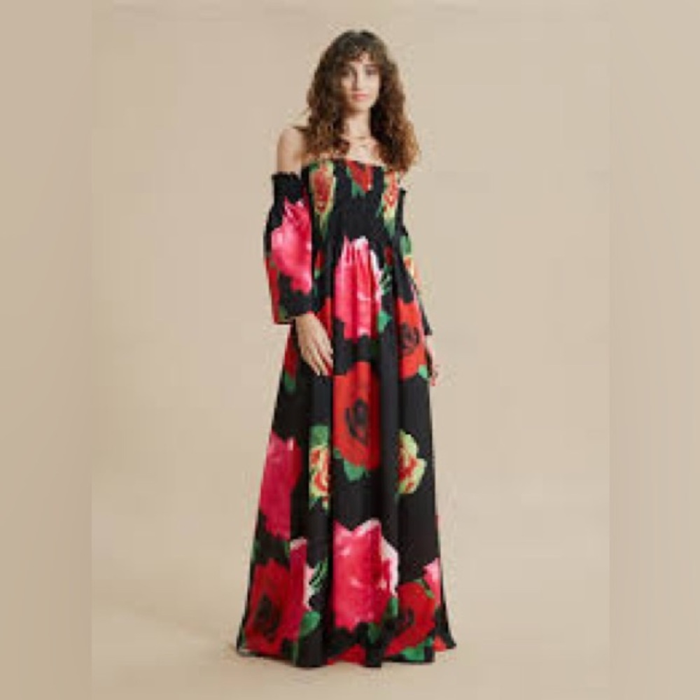 Miss Ord Floral Maxi Dress Small